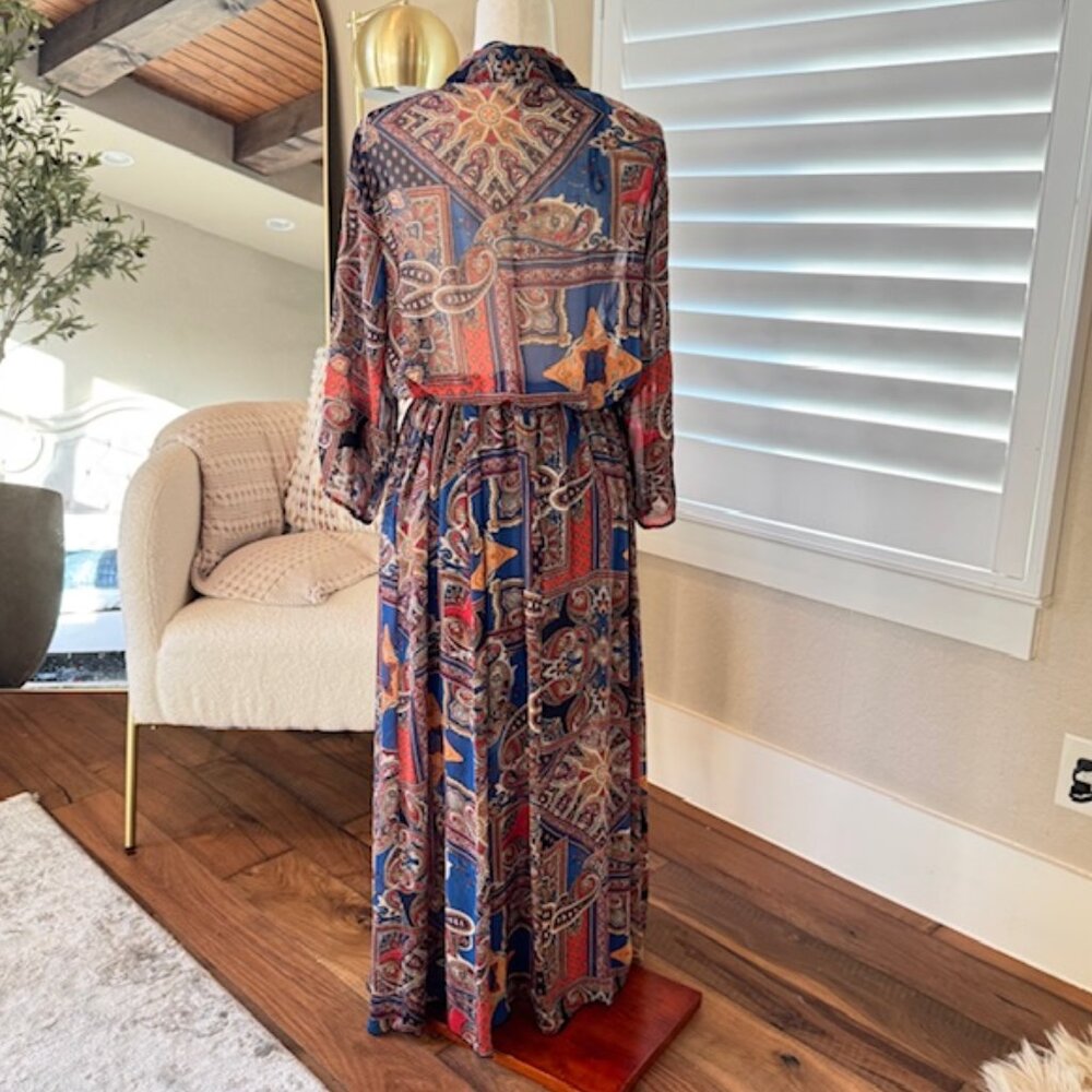 Kate and Lily Woman Paisley Maxi Dress – Size 20W - Picture 2 of 10